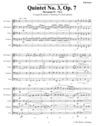 Quintet No. 3 Op. 7 - Movement IV Brass Ensemble scores gallery preview page 3