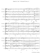 Quintet No. 3 Op. 7 - Movement IV Brass Ensemble scores gallery preview page 6