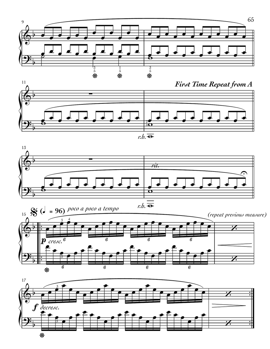 First Mad Rush (The) by Philip Glass Piano Solo - Digital Sheet Music page 3