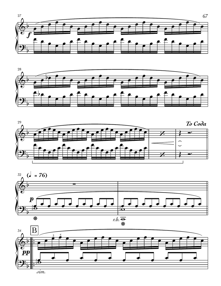 First Mad Rush (The) by Philip Glass Piano Solo - Digital Sheet Music page 5