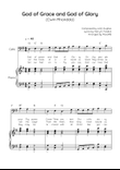 God of Grace and Gov of Glory (Cwm Rhondda) - Cello with Piano in G Easy with Chords and Lyrics