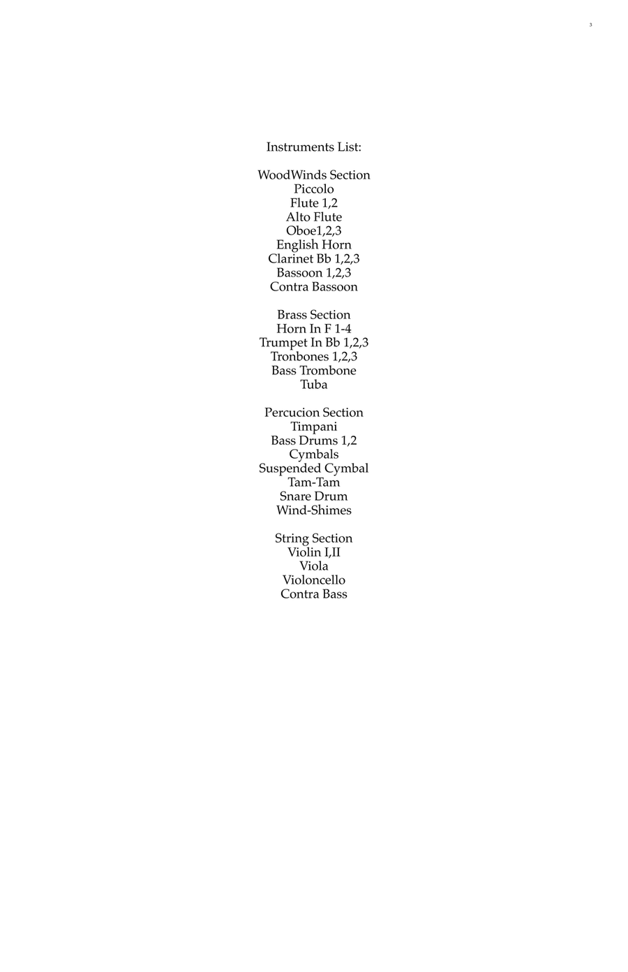 Symphony No. 4 in A Minor by Dubiell De Zarraga Lago Full Orchestra - Digital Sheet Music page 3