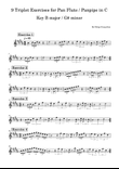 9 Triplet Exercises for Pan Flute / Panpipe in C