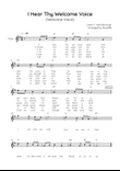 I Hear Thy Welcome Voice (Welcome Voice) - Flute in G Easy with Chords and Lyrics