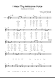 I Hear Thy Welcome Voice (Welcome Voice) - Violin in G Easy with Chords and Lyrics