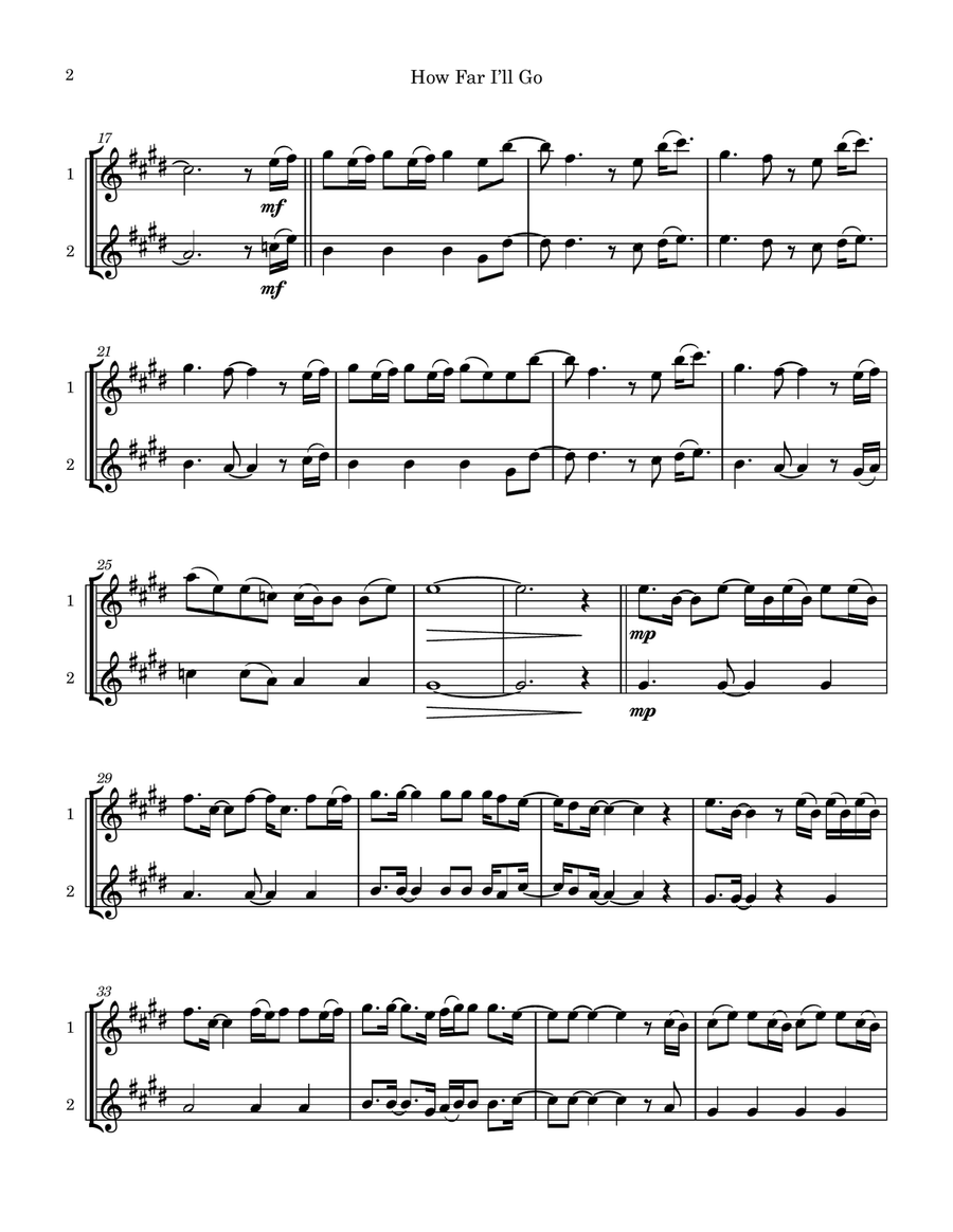 How Far I'll Go by Alessia Cara Tenor Saxophone - Digital Sheet Music page 2