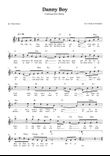 Danny Boy – Lead Sheet in F major (with chords)