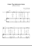 I Hear Thy Welcome Voice (Welcome Voice) - Trumpet with Piano in Bb Easy with Chords and Lyrics
