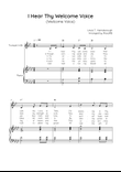 I Hear Thy Welcome Voice (Welcome Voice) - Trumpet with Piano in Ab Easy with Chords and Lyrics