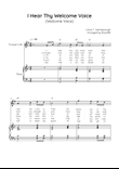 I Hear Thy Welcome Voice (Welcome Voice) - Trumpet with Piano in F Easy with Chords and Lyrics