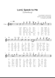 Lord, Speak to Me (Canonbury) - Flute in F Easy with Chords and Lyrics