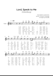 Lord, Speak to Me (Canonbury) - Violin in F Easy with Chords and Lyrics