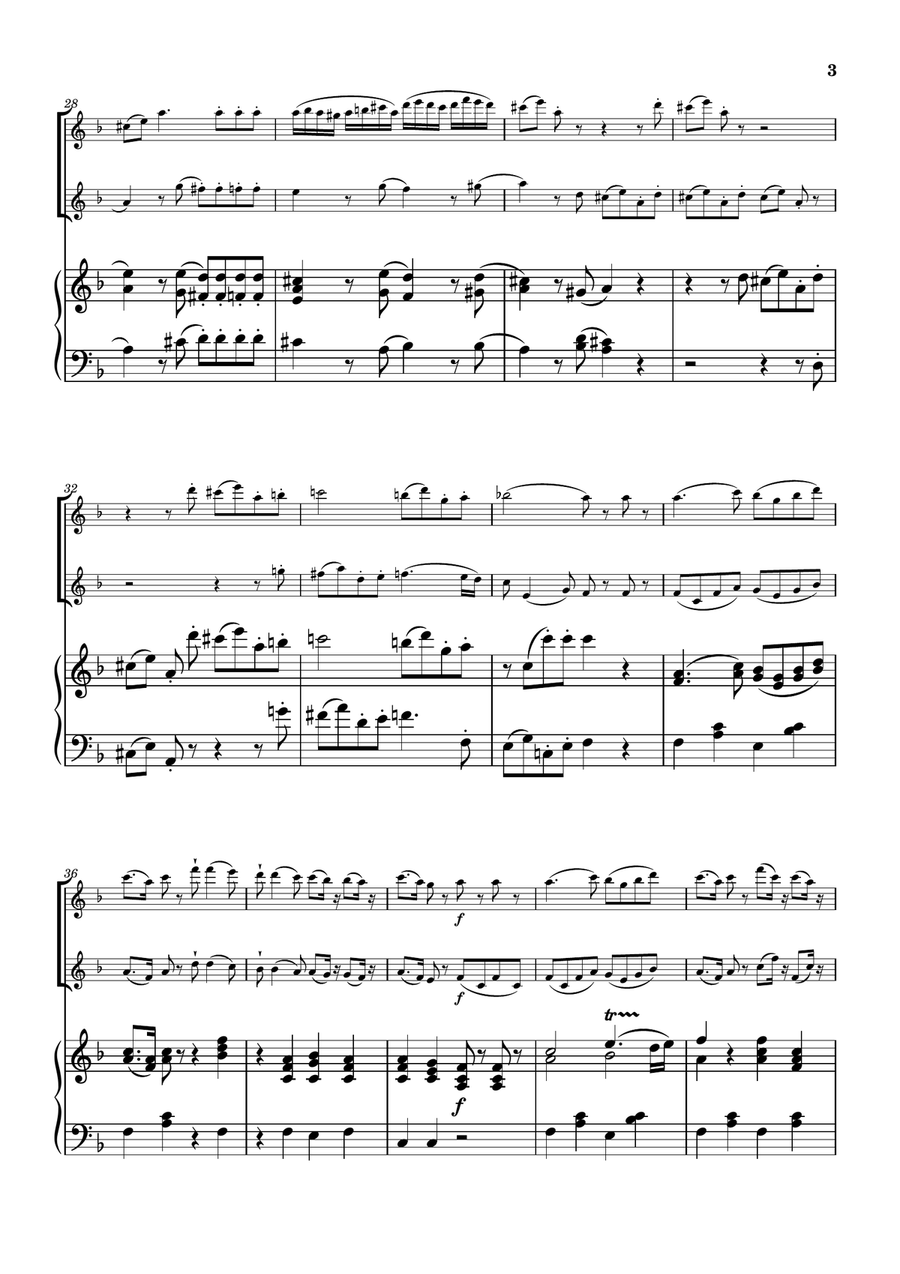 Eine kleine Nachtmusik 2nd Mov. 