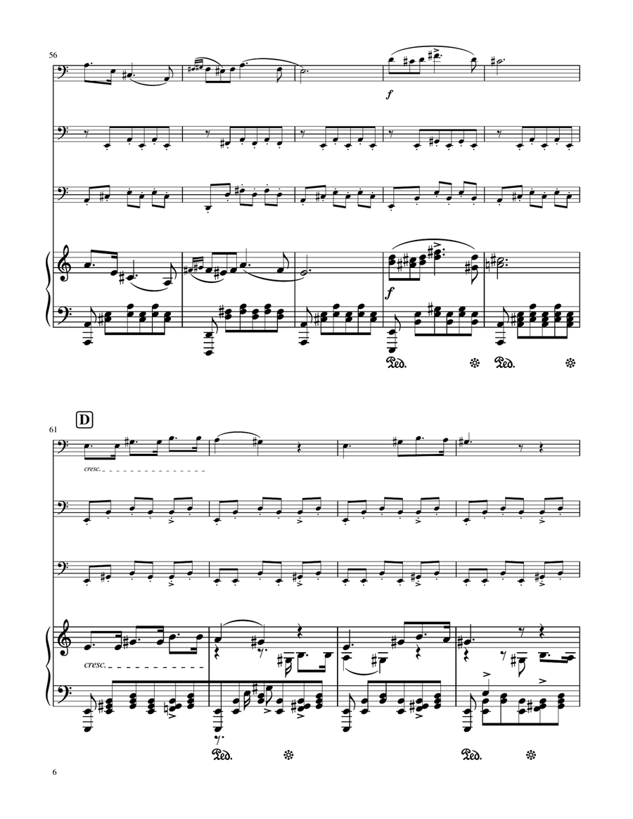 Serenade (Standchen) - F.Schubert - Trombone Trio w/ Piano by Franz Schubert Trombone Trio - Digital Sheet Music page 6