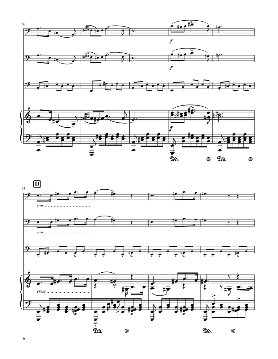Serenade (Standchen) - F.Schubert - Trombone Trio w/ Piano by Franz Schubert Trombone Trio - Digital Sheet Music page 6