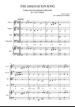 Pomp and Circumstance Marches No. 1 (The Graduation Song): String Quartet and Piano with Chords