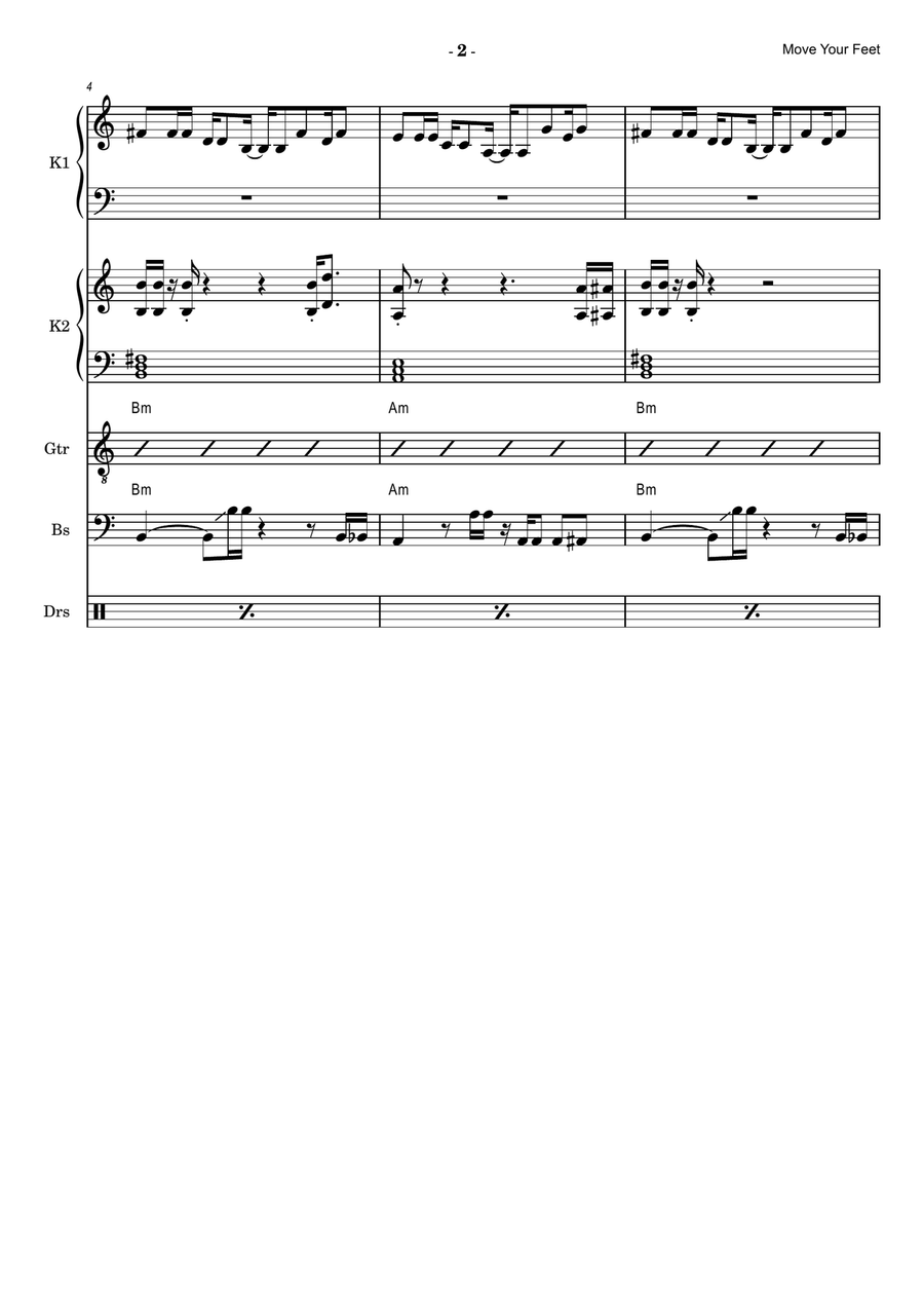 Move Your Feet Small Ensemble - Digital Sheet Music page 2