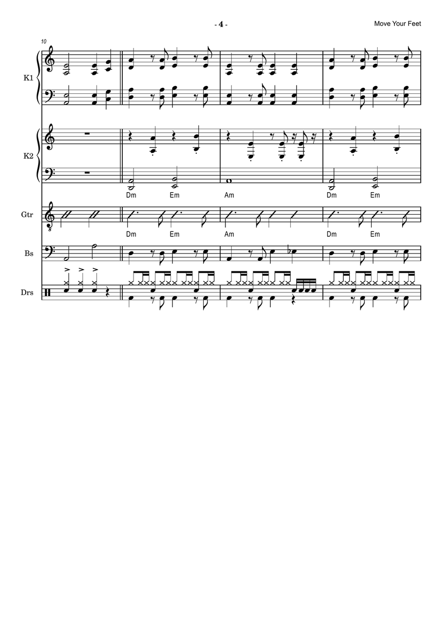 Move Your Feet Small Ensemble - Digital Sheet Music page 4