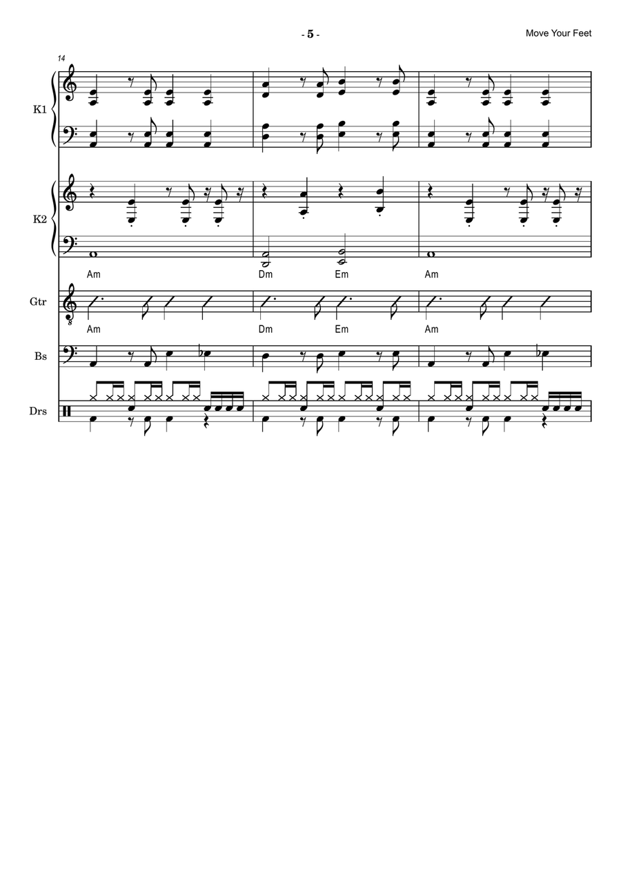 Move Your Feet Small Ensemble - Digital Sheet Music page 5