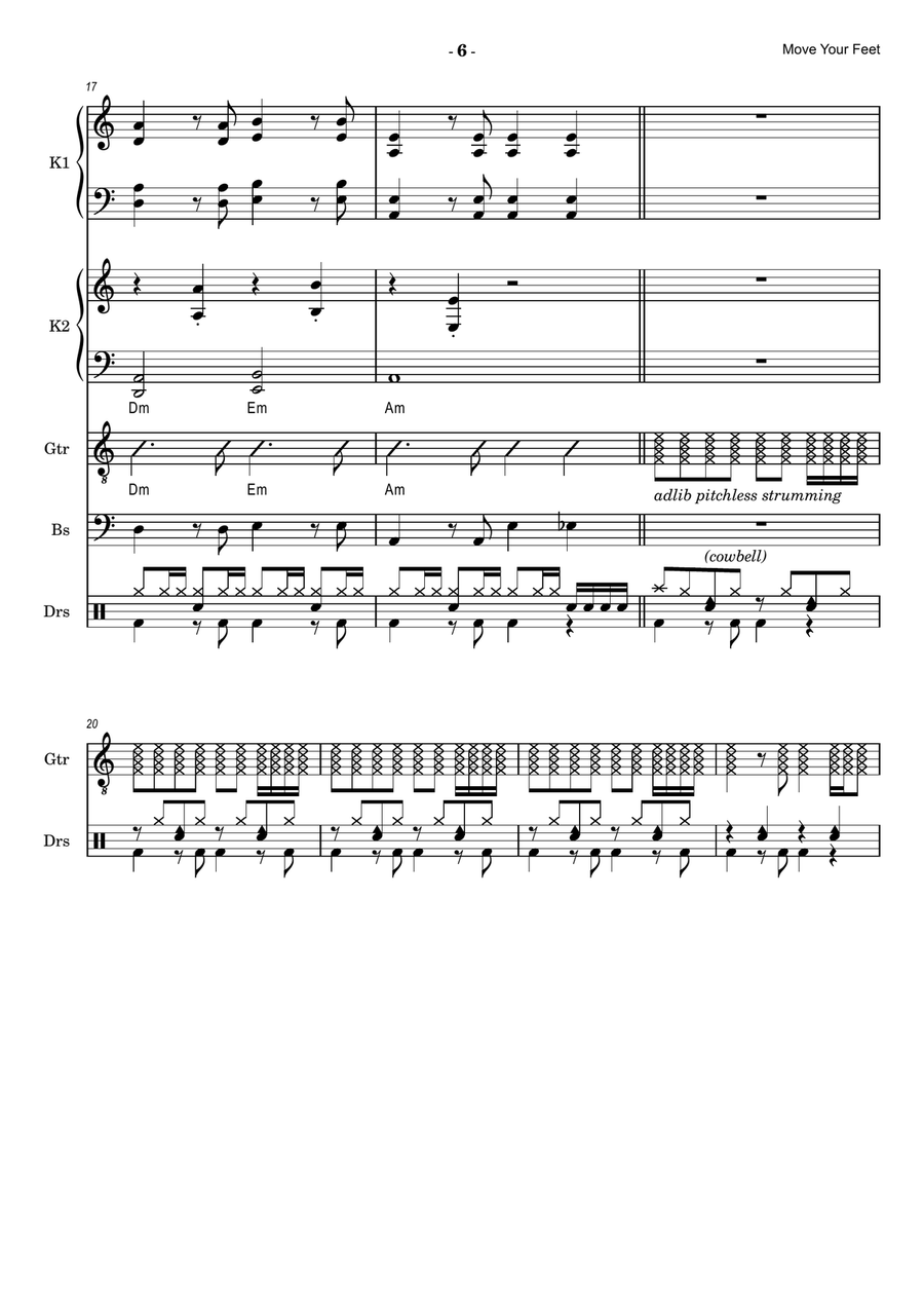 Move Your Feet Small Ensemble - Digital Sheet Music page 6