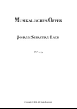 Bach - Musikalisches Opfer, BWV 1079