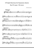 9 Triplet Exercises for Sopranino shawm
