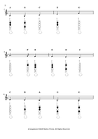 Away in a Manger + Beginner Trumpet Fingering Chart (F#3 - C6) B-Flat Trumpet scores gallery preview page 3
