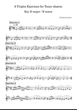 9 Triplet Exercises for Tenor shawm