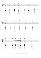 Go Tell It On The Mountain + Beginner Trumpet Fingering Chart (F#3 - C6) B-Flat Trumpet scores gallery preview page 4