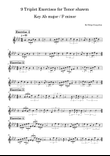 9 Triplet Exercises for Tenor shawm