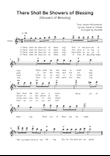 There Shall Be Showers of Blessing - Flute in D Easy with Chords and Lyrics