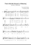 There Shall Be Showers of Blessing - Flute in G Easy with Chords and Lyrics