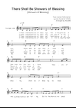 There Shall Be Showers of Blessing - Trumpet in Eb Easy with Chords and Lyrics