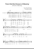 There Shall Be Showers of Blessing - Trumpet in F Easy with Chords and Lyrics