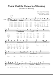 There Shall Be Showers of Blessing - Violin in G Easy with Chords and Lyrics