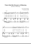 There Shall Be Showers of Blessing - Cello with Piano in C Easy with Chords and Lyrics