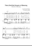 There Shall Be Showers of Blessing - Cello with Piano in D Easy with Chords and Lyrics