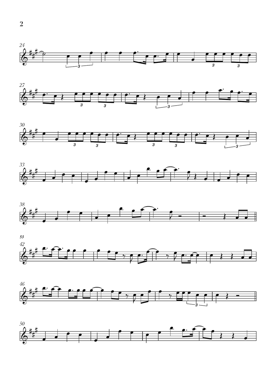 Golden Clarinet Solo - Digital Sheet Music page 2