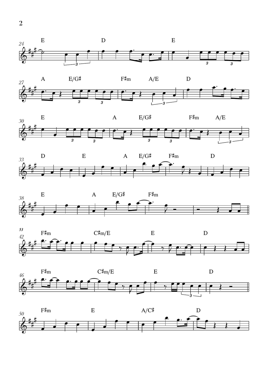 Golden Clarinet Solo - Digital Sheet Music page 2