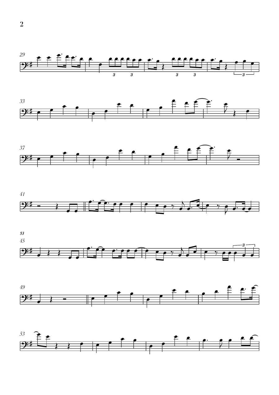 Golden Double Bass - Digital Sheet Music page 2