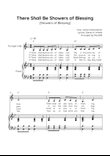 There Shall Be Showers of Blessing - Trumpet with Piano in Bb Easy with Chords and Lyrics
