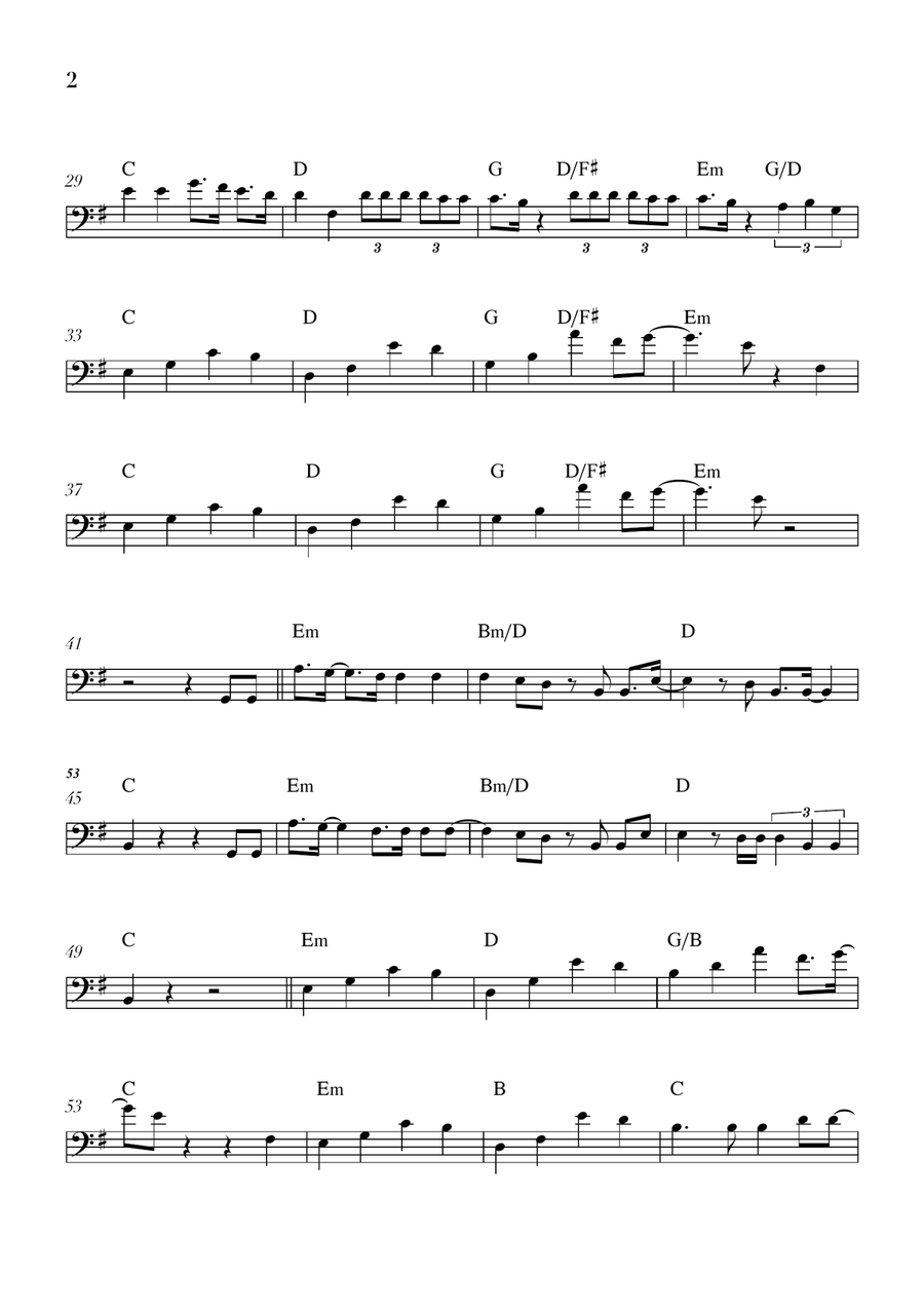 Golden Double Bass - Digital Sheet Music page 2