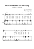 There Shall Be Showers of Blessing - Violin with Piano in F Easy with Chords and Lyrics