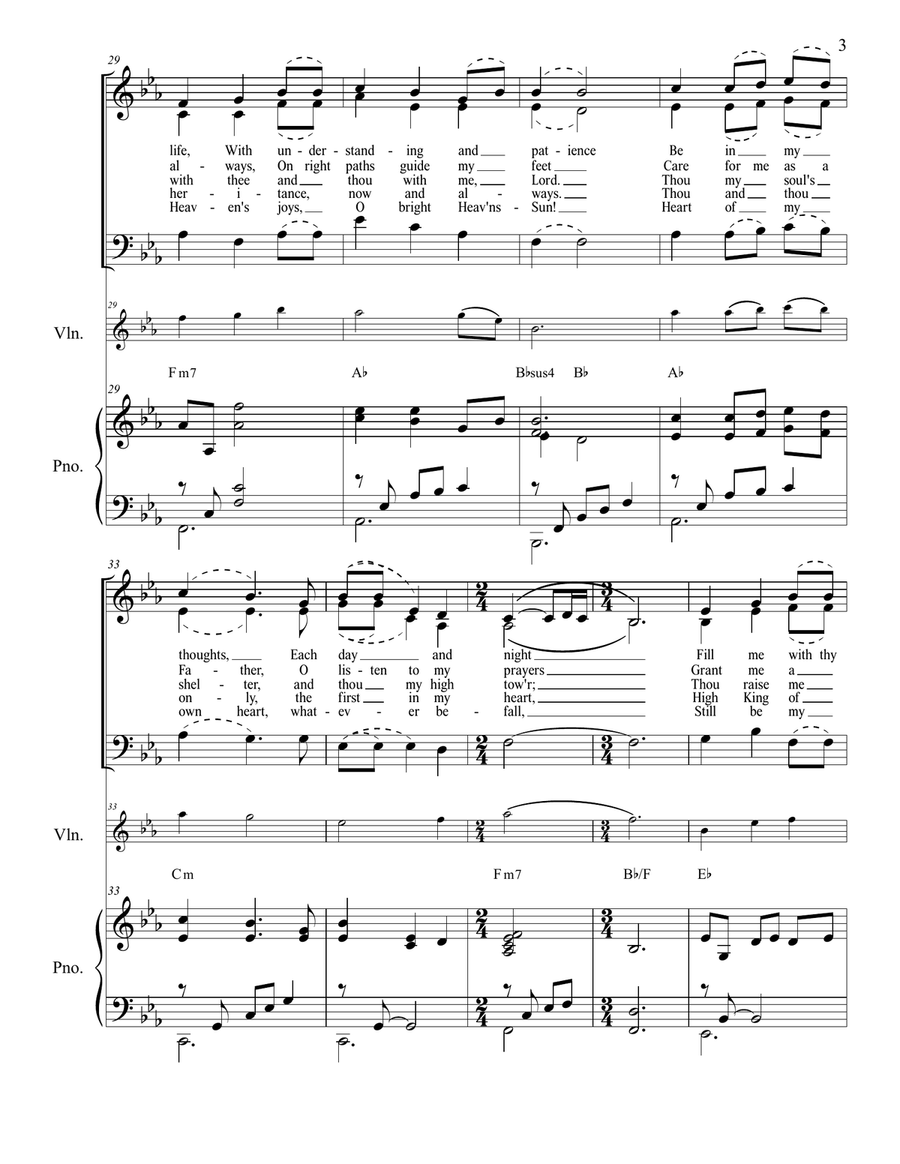 Bi Thusa Mo Shúile (Be Thou My Vision) Piano, Vocal - Digital Sheet Music page 3