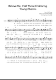 Believe Me, If All Those Endearing Young Charms - Cello in C Easy with Chords and Lyrics