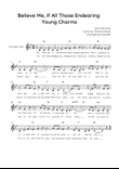 Believe Me, If All Those Endearing Young Charms - Trumpet in Ab Easy with Chords and Lyrics