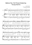 Believe Me, If All Those Endearing Young Charms - Cello with Piano in G Easy with Chords and Lyrics
