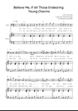Believe Me, If All Those Endearing Young Charms - Cello with Piano in C Easy with Chords and Lyrics