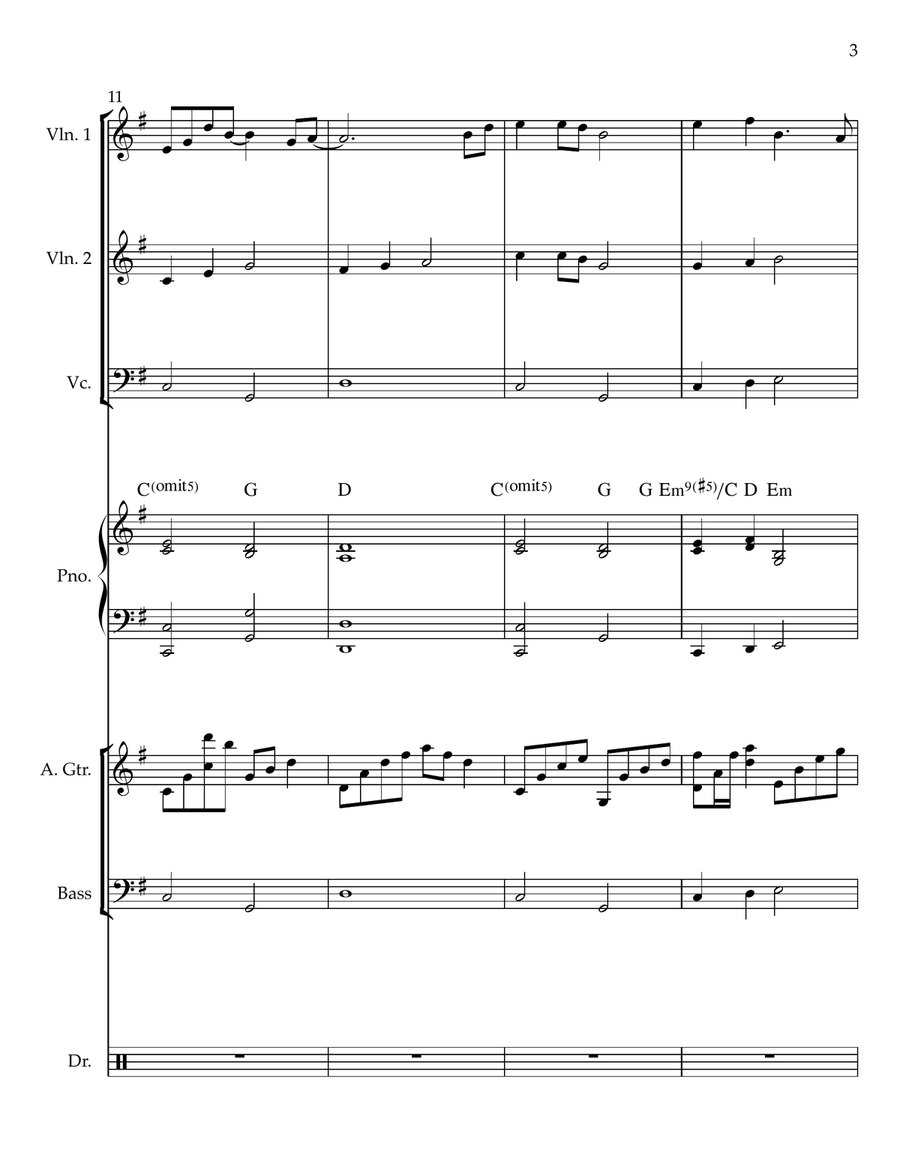 Bless The Lord Chamber Orchestra - Digital Sheet Music page 3