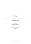 Für Alana Op. 2
